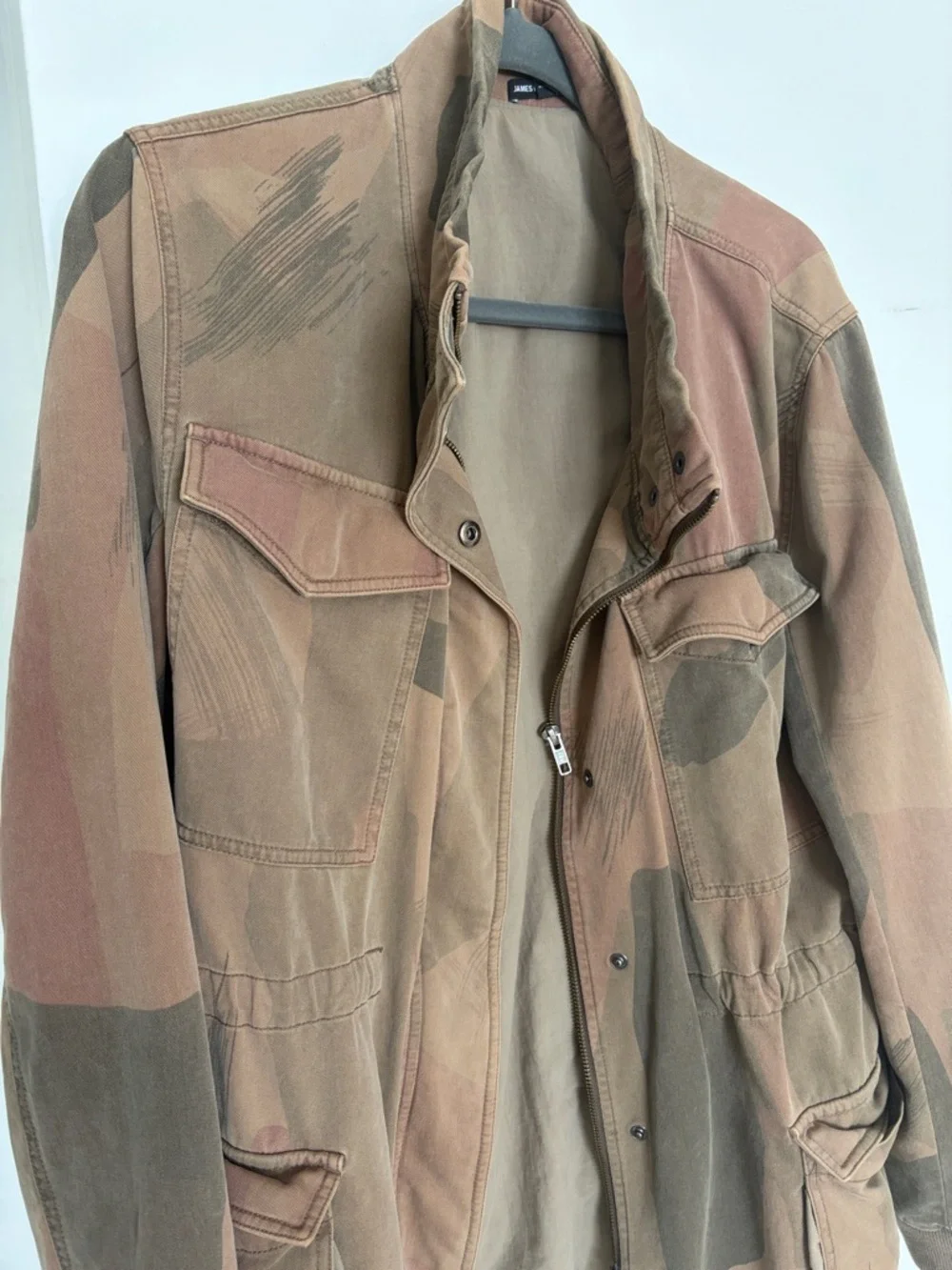 James Perse Women's Camouflage Field Jacket - Brown/Olive/Tan - Picture 5 of 5